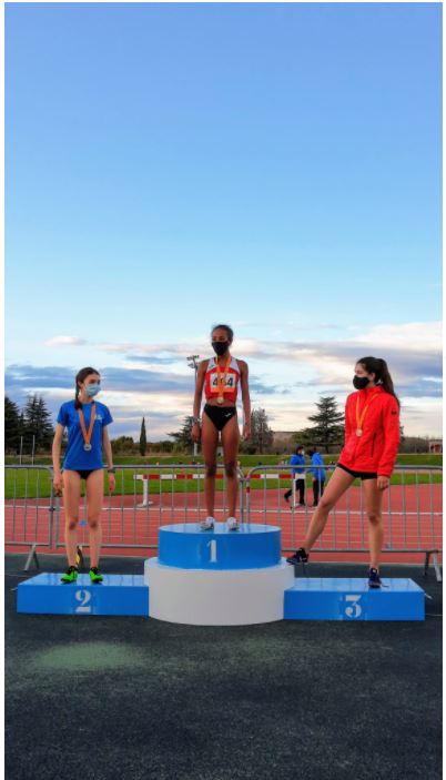 Bemnet Vidal al graó més alt del pòdium